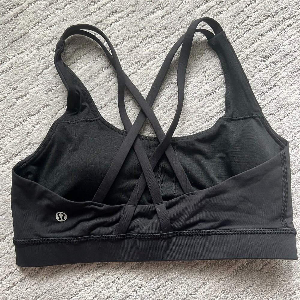 Lululemon Energy Sports Bra- Size 6 in Black